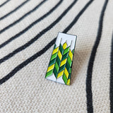 Saskatchewan Patchwork (Green) | Enamel Pin