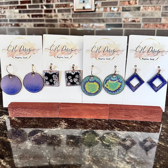 Enamel Earrings