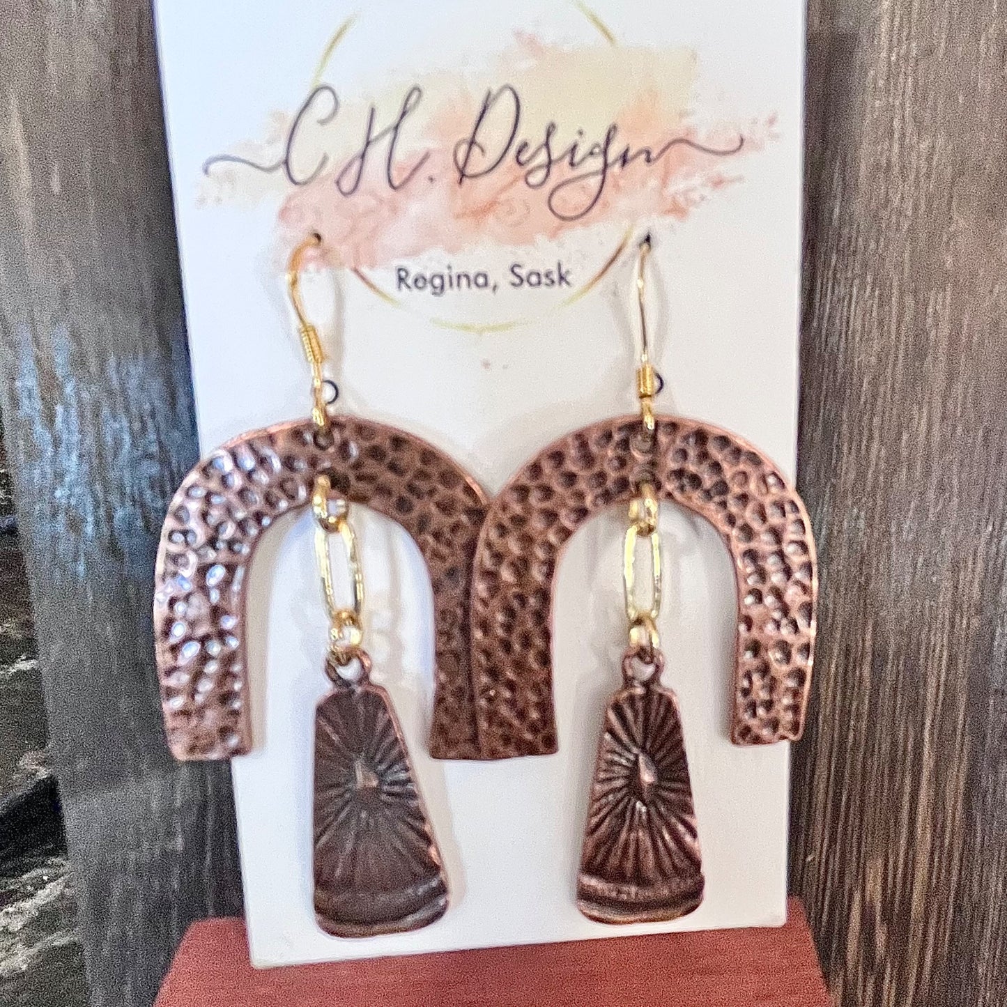 Pewter Boho Dangle Earrings