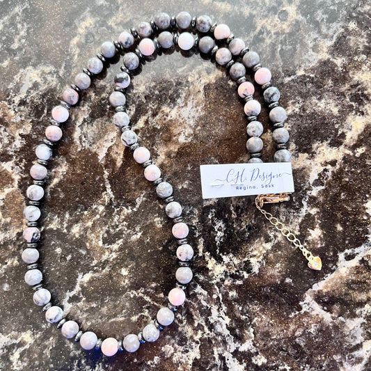Zebra Jasper Gemstone Necklace