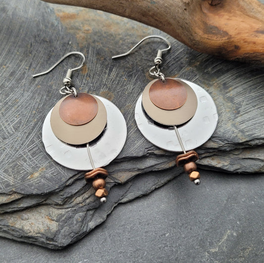 Layered Bronze Earrings