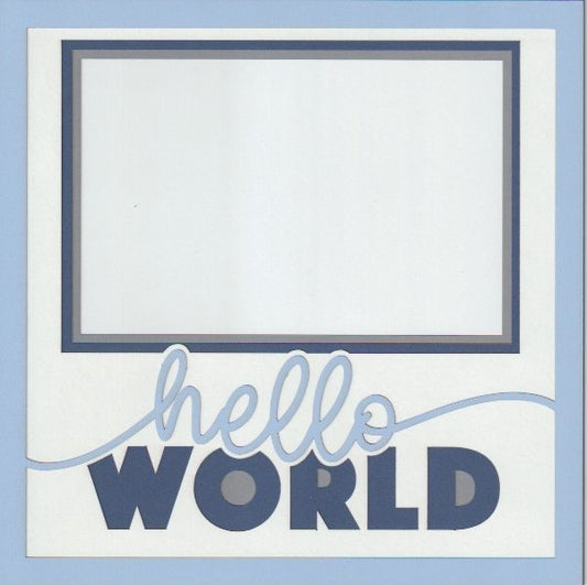 Hello World 8x8 Photo Mat