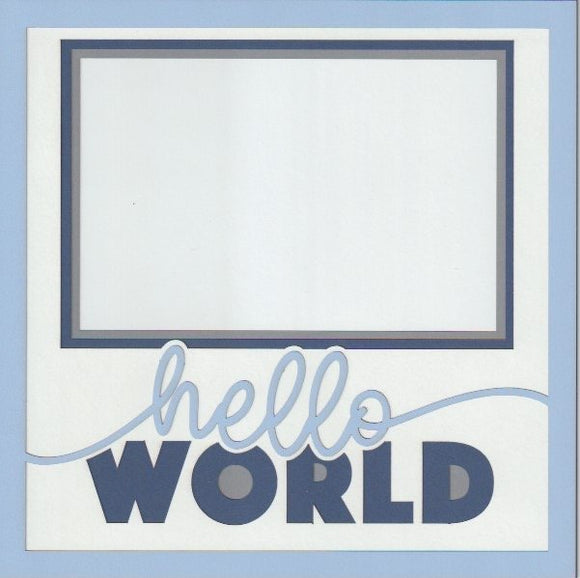 Hello World 8x8 Photo Mat