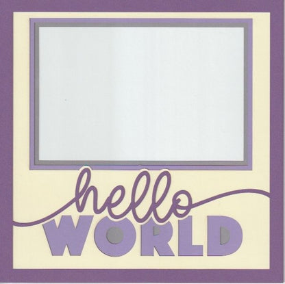 Hello World 8x8 Photo Mat