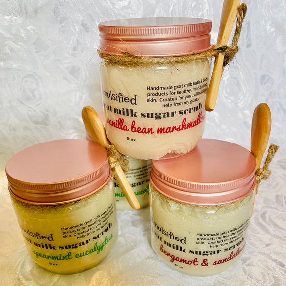 Emulsified Goat Milk Sugar Scrub