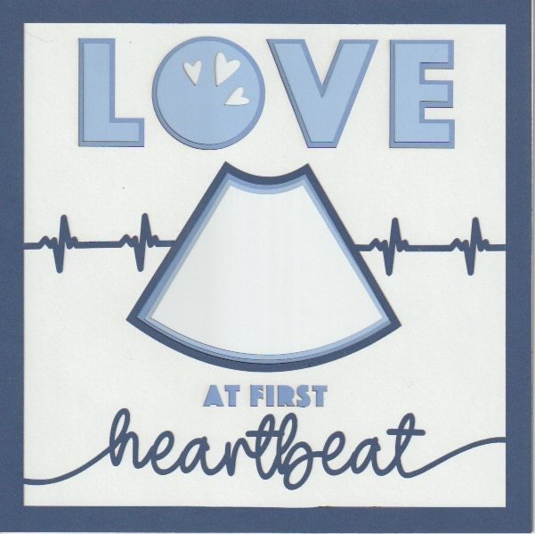 Love At First Heartbeat 8x8 Photo Mat