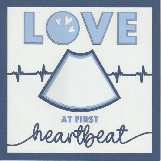 Love At First Heartbeat 8x8 Photo Mat