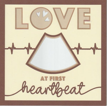 Love At First Heartbeat 8x8 Photo Mat