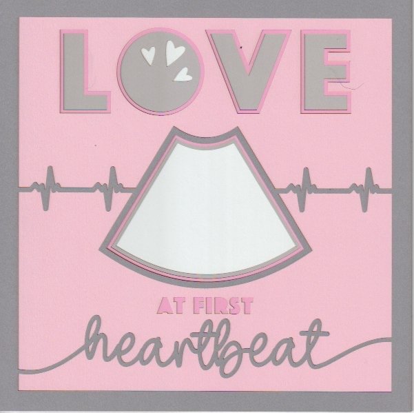 Love At First Heartbeat 8x8 Photo Mat