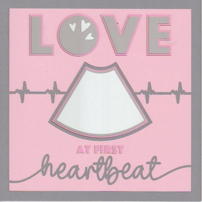 Love At First Heartbeat 8x8 Photo Mat