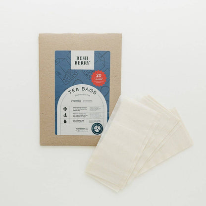 20 Pack | Unbleached, Compostable, Single Use Tea Bags