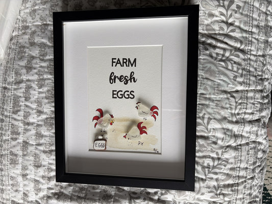 8 x 10 black frame with picture