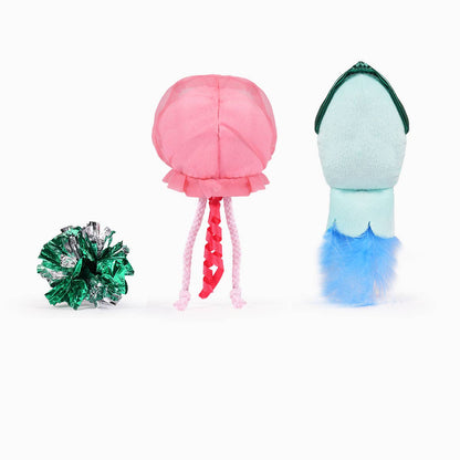 HugSmart Pet - Ocean Pals  | Jellyfish&Squid - Cat Toy