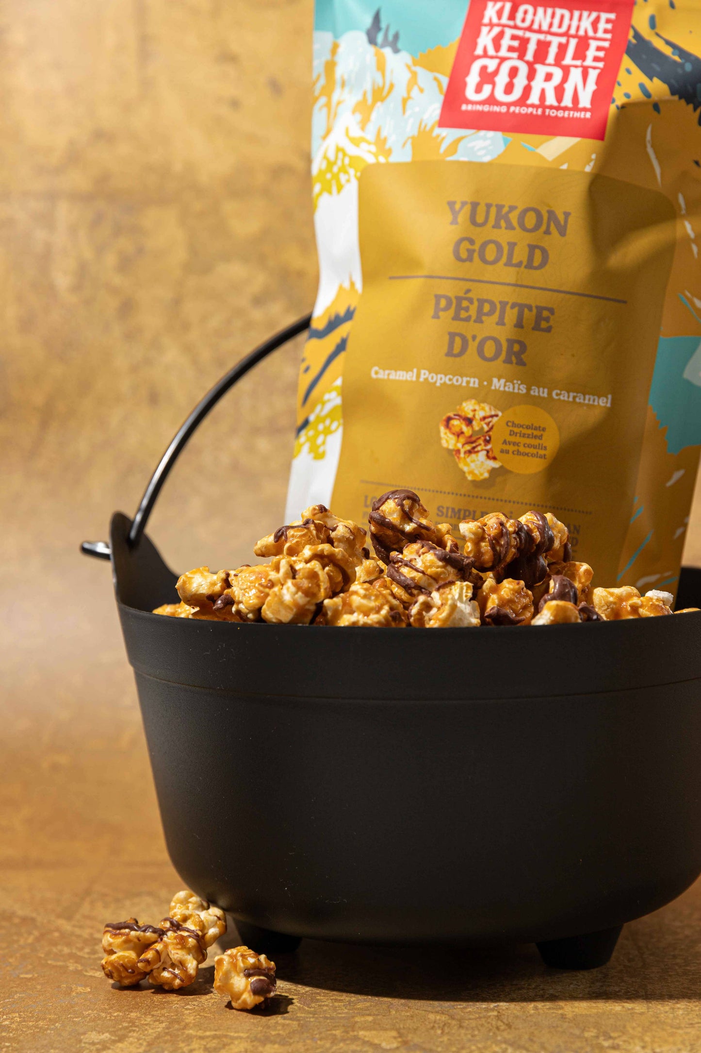 Yukon Gold Chocolate Drizzled Caramel Corn