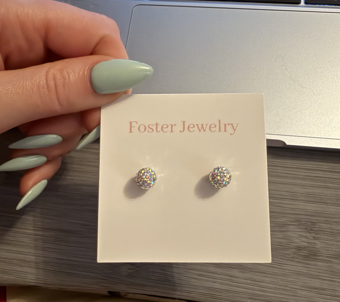8mm Pave stud