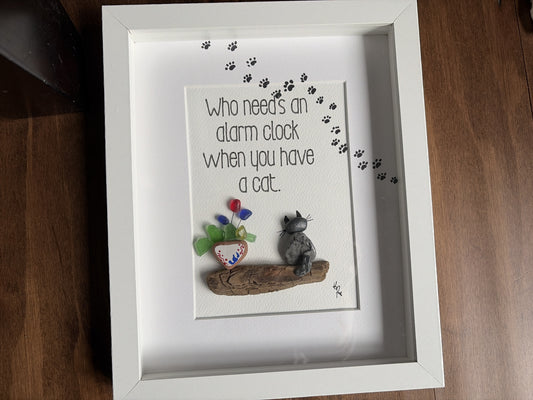 8x10 white framed art