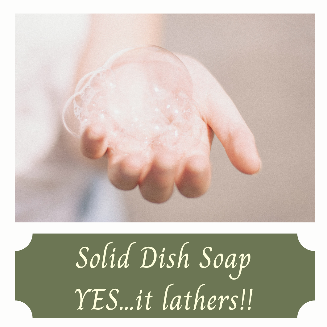 Solid Dish Soap Bar Lemon