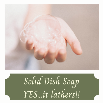 Solid Dish Soap Bar Lemon