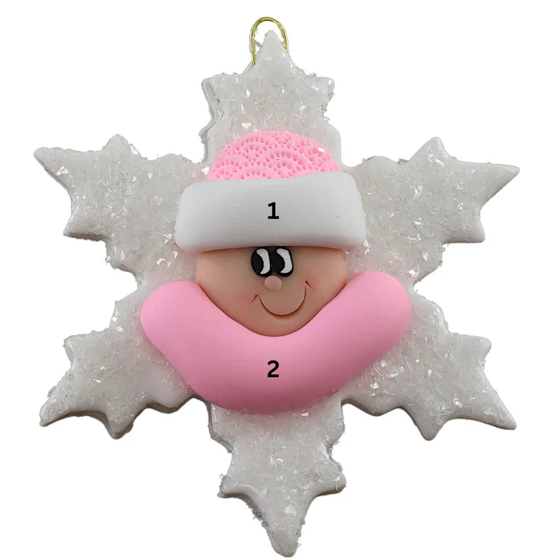 Snowflake Baby Ornaments