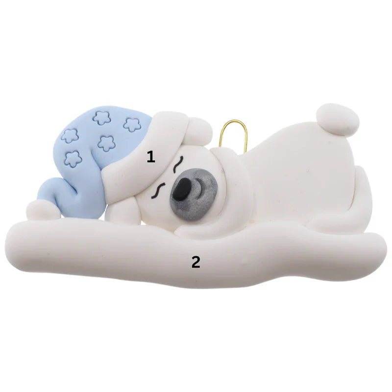 Polar Bear Baby Ornaments