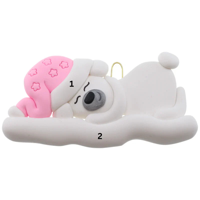 Polar Bear Baby Ornaments