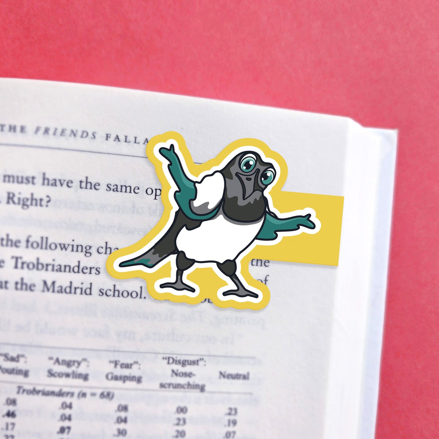 Shrugging Magpie | Jumbo | Magnetic Bookmark