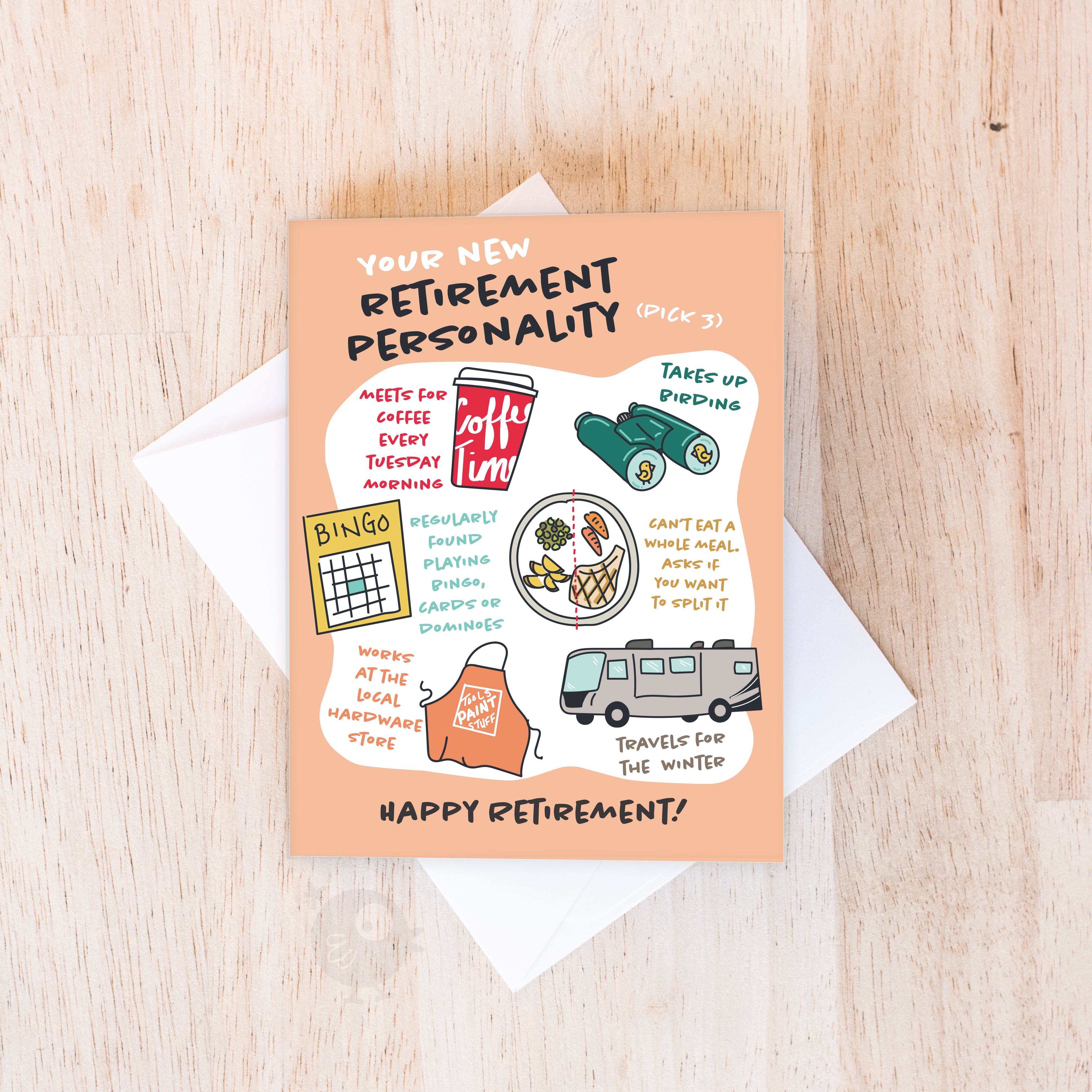 Retirement Personality | Retirement Card – HandmadeSask