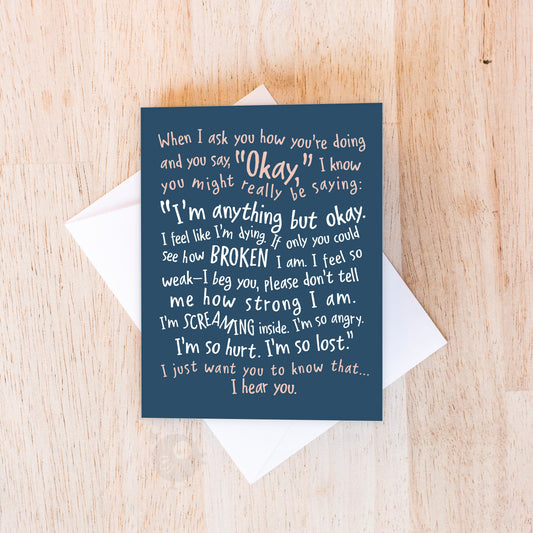 Really Saying | Support & Encouragement Card