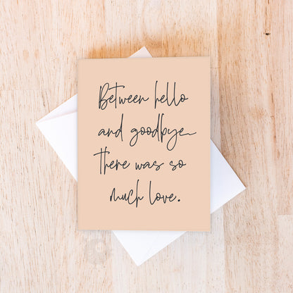 Between | Sympathy & Condolences Card