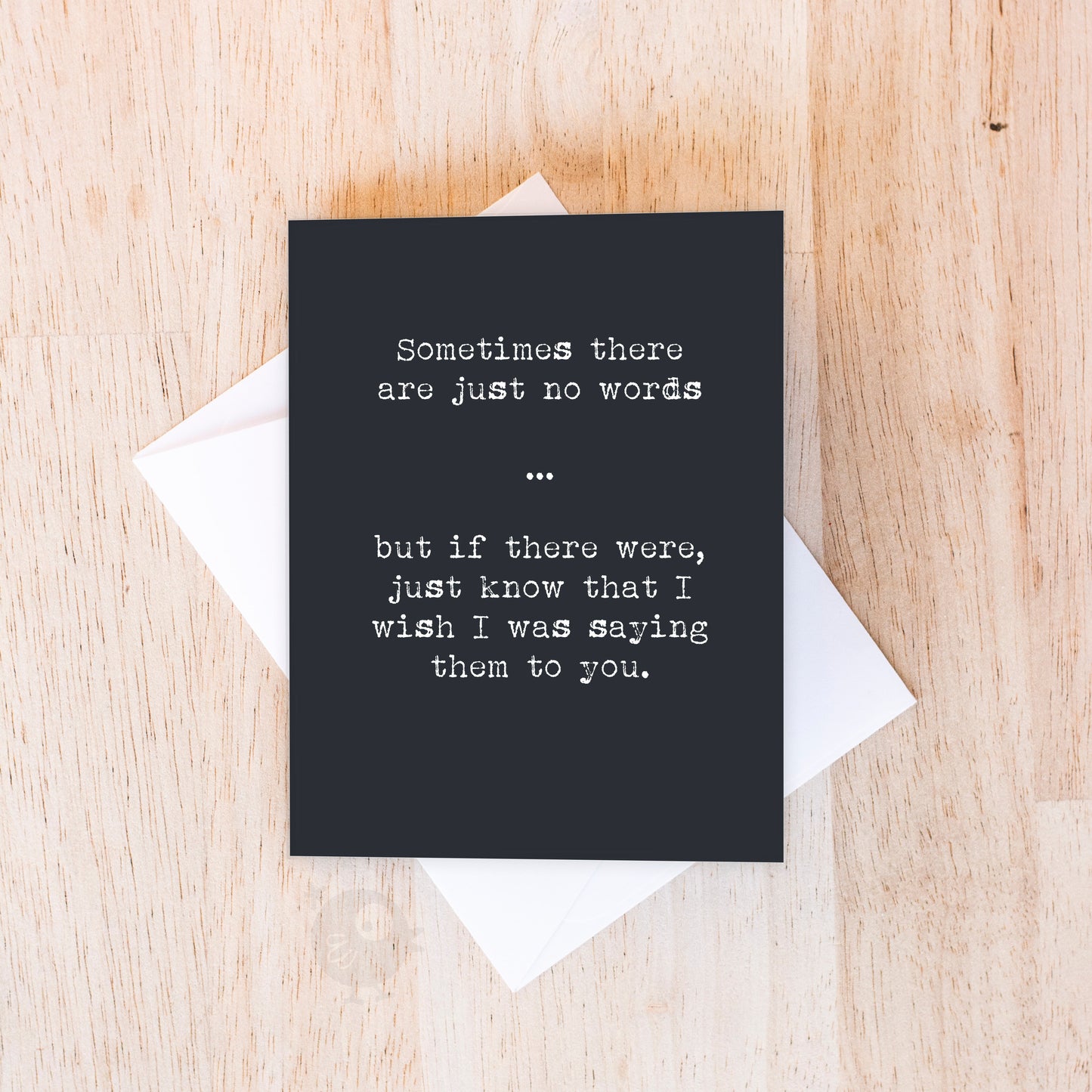 No Words | Sympathy & Condolences Card