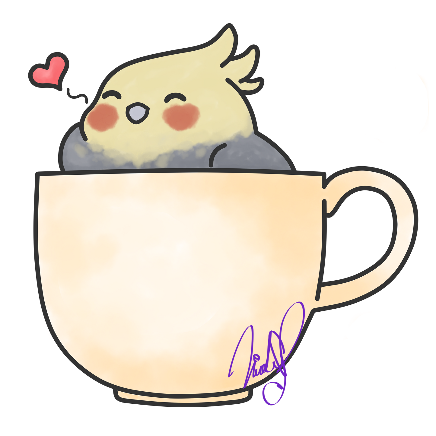 Cocka-TEA-l Sticker