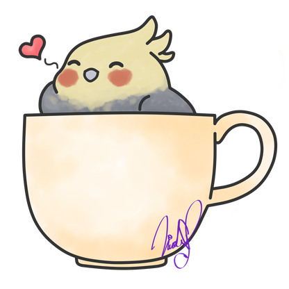 Cocka-TEA-l Sticker