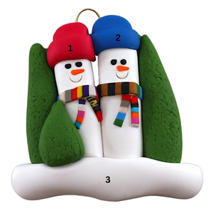 Colorful Scarf Family Ornaments