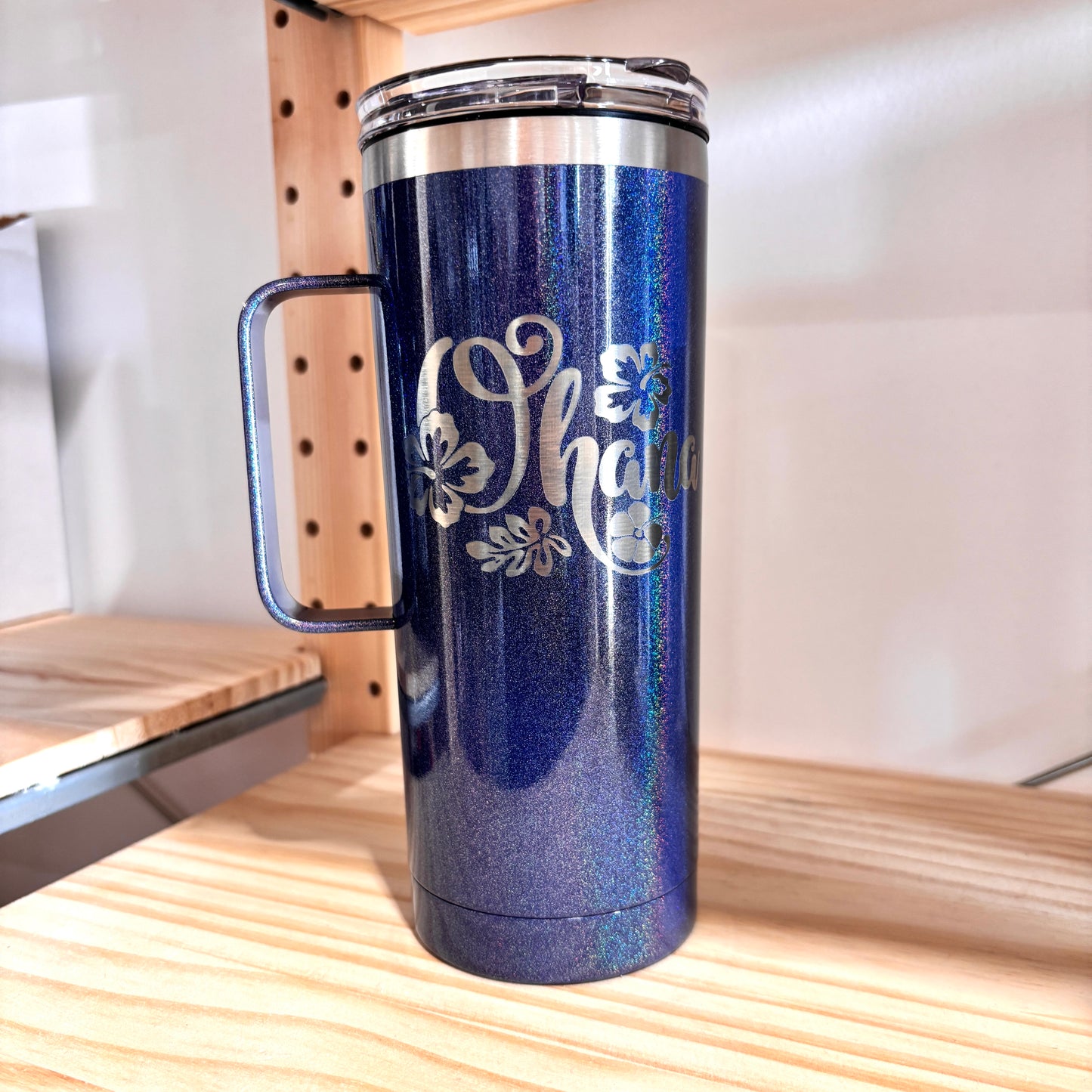 Insulated Coffee Tumbler with Handle and Lid