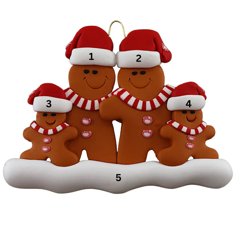 Gingerbread Family Ornaments