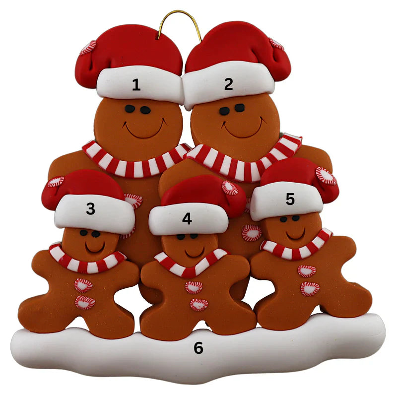Gingerbread Family Ornaments