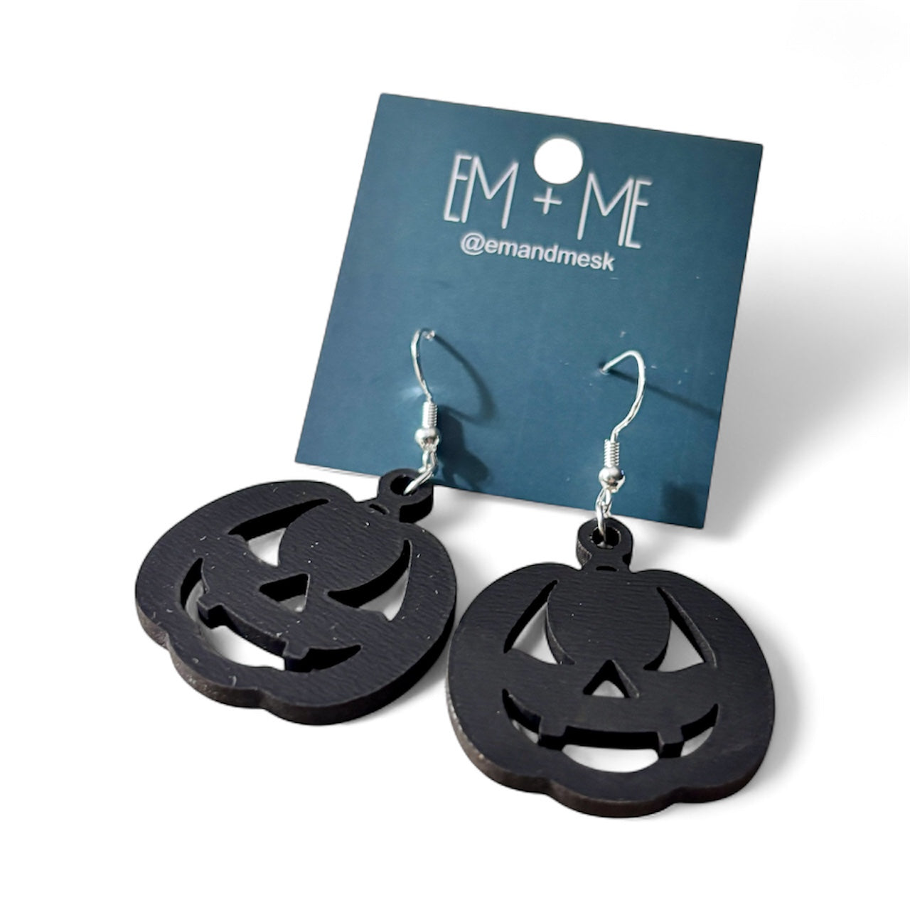 Halloween wooden dangle earrings