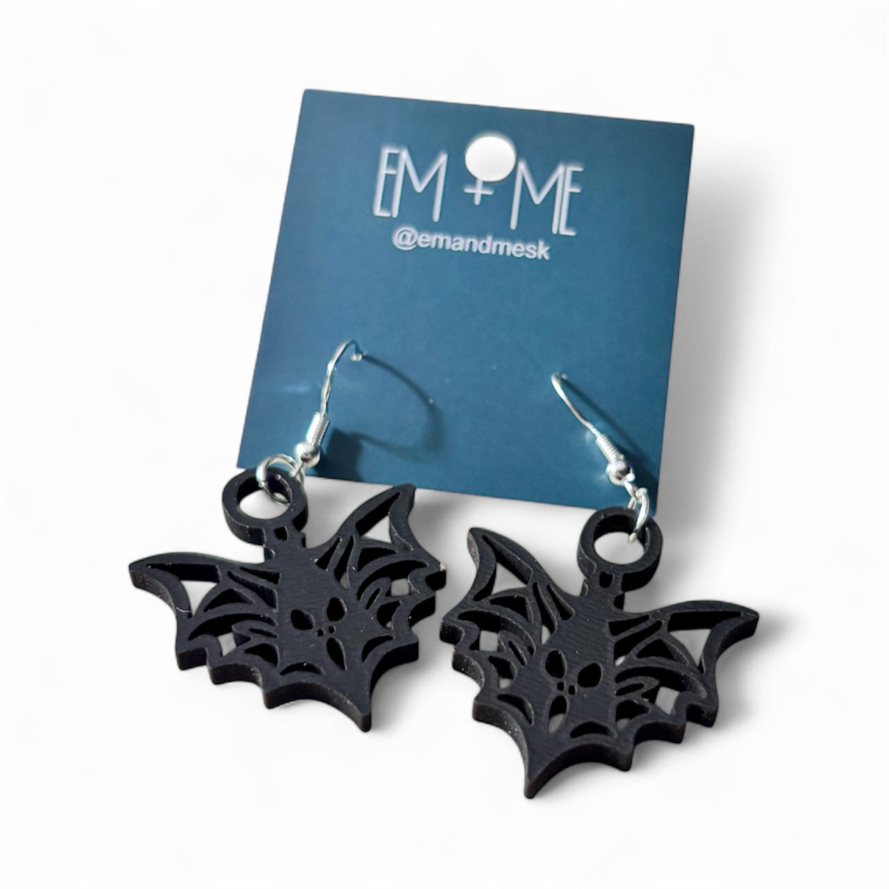 Halloween wooden dangle earrings