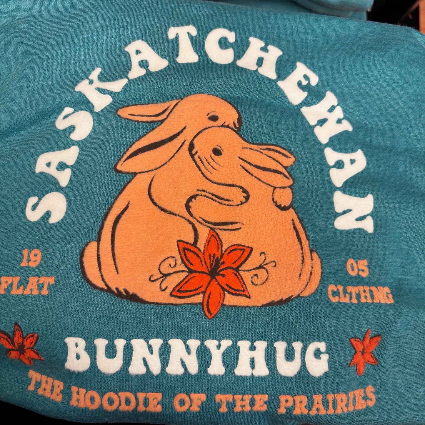 FLAT // Retro Flocked Bunnyhug LIMITED RELEASE