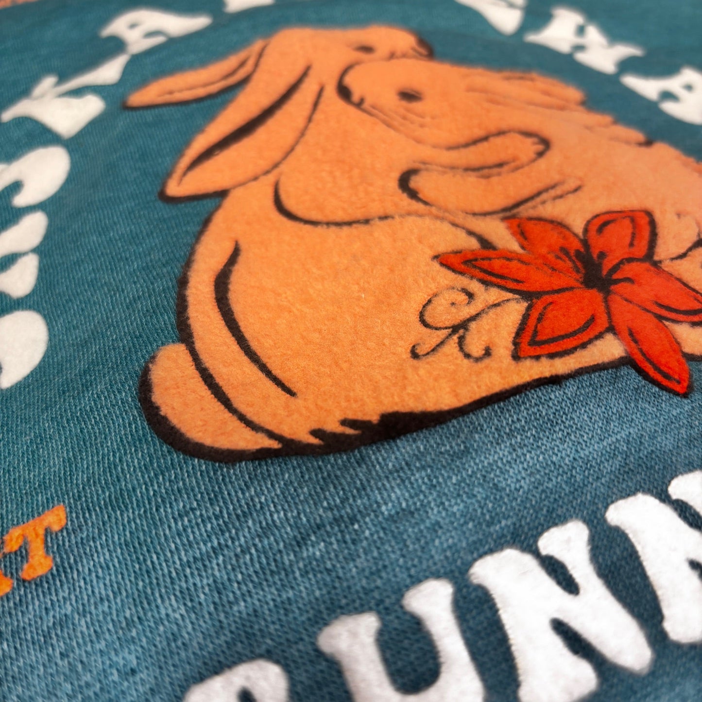 FLAT // Retro Flocked Bunnyhug LIMITED RELEASE