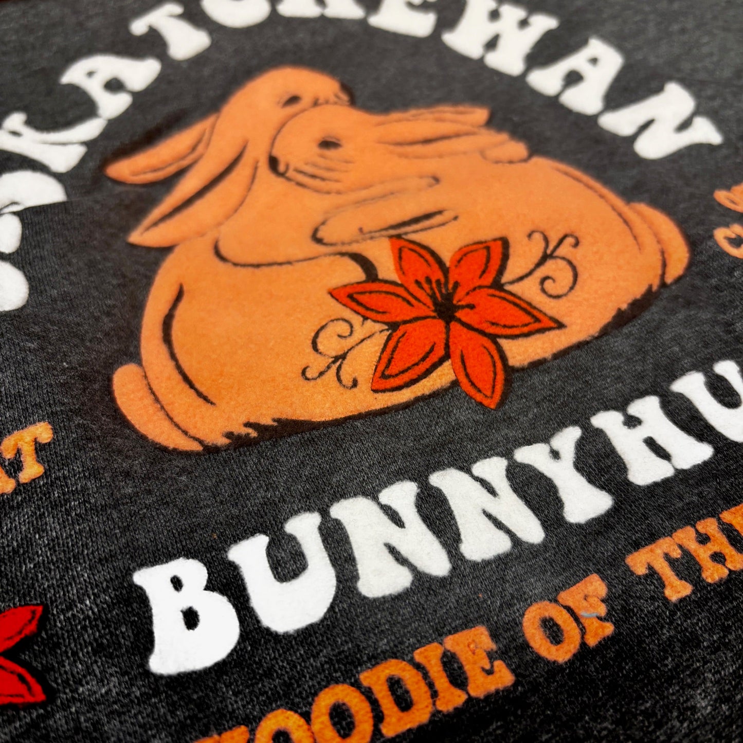 FLAT // Retro Flocked Bunnyhug LIMITED RELEASE