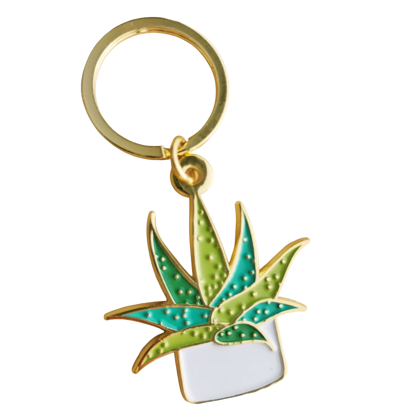 Succulent | Enamel Keychain
