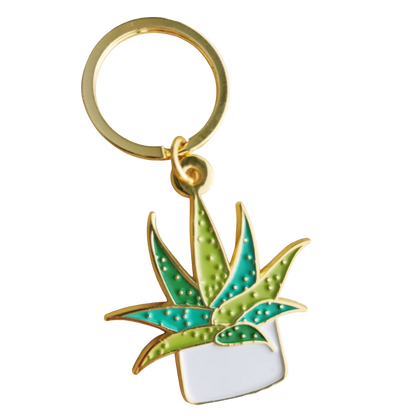 Succulent | Enamel Keychain