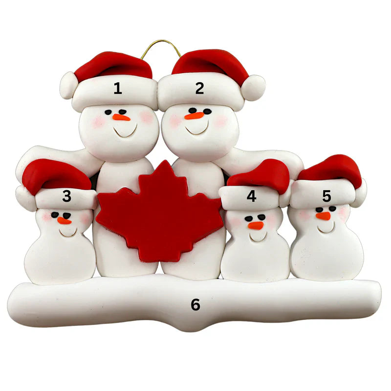 Maple Leaf Family Ornaments