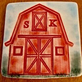 SK Barn Magnet - Square