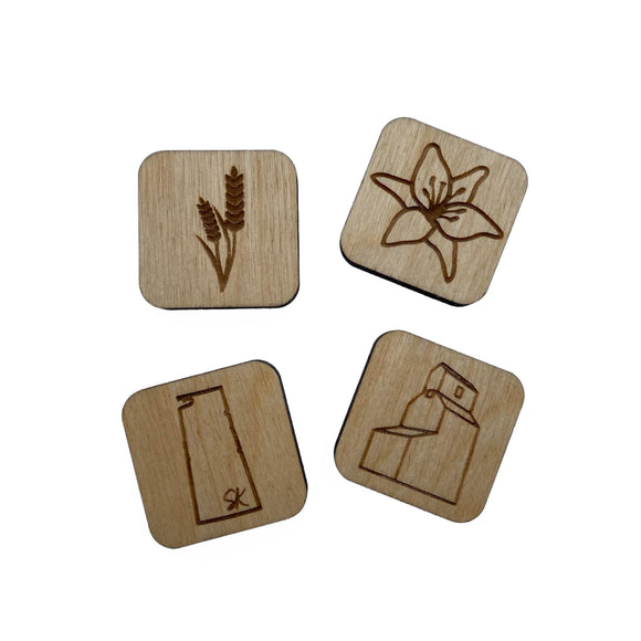 Sask Magnets 4pk