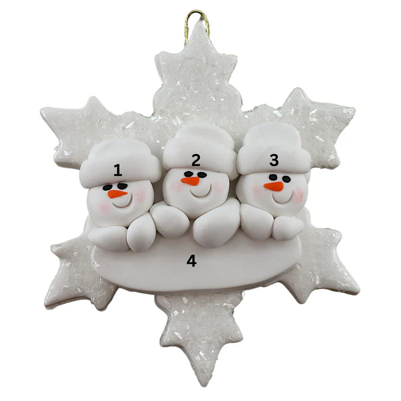 Snowflake Family Ornaments