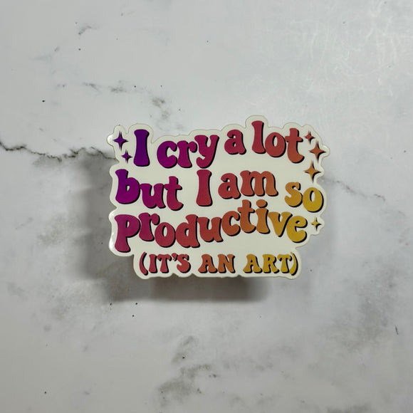 TS Cry A Lot Waterproof Sticker