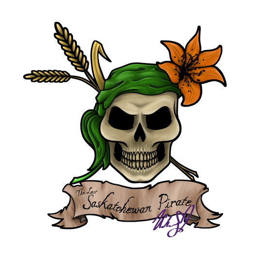 Saskatchewan Jolly Roger sticker