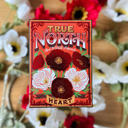 Floriography Seed Packet Countertop Display + 100 Seed Packets